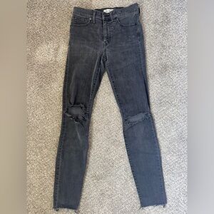 Madewell 9” Highrise Skinny Jeans. 27 Tall